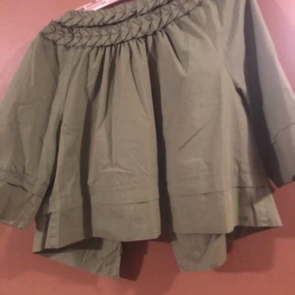 SOLD! New Directions, Green 3/4 sleeves coat - Picture 3 of 3